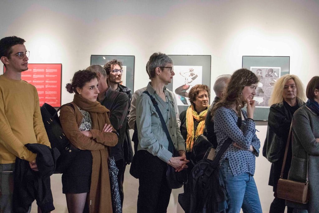 Inaugurazione della mostra Drawjob allo Studio d'arte Andromeda di Trento