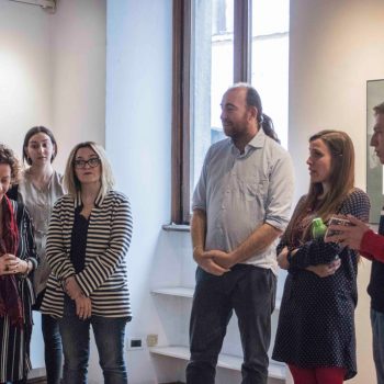 Inaugurazione della mostra Drawjob allo Studio d'arte Andromeda di Trento