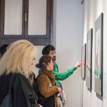 Inaugurazione della mostra Drawjob allo Studio d'arte Andromeda di Trento
