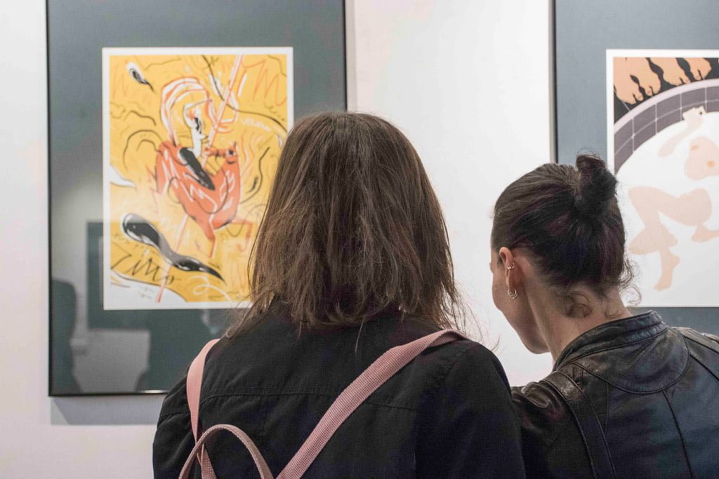 Inaugurazione della mostra Drawjob allo Studio d'arte Andromeda di Trento