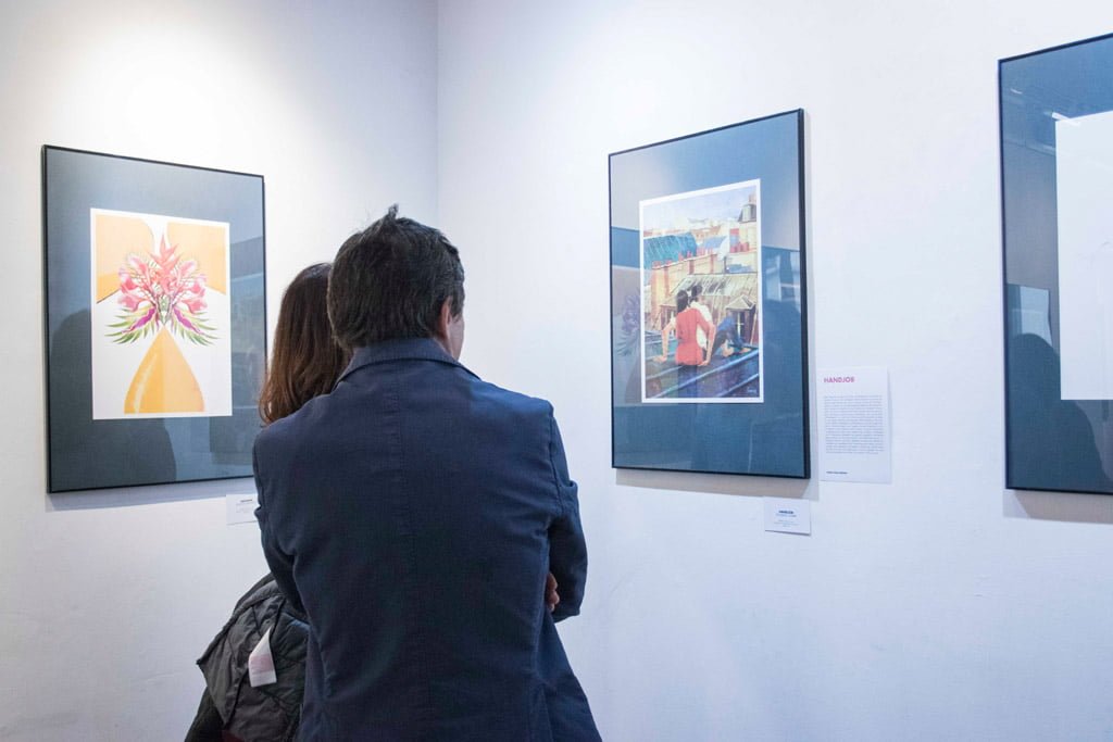 Inaugurazione della mostra Drawjob allo Studio d'arte Andromeda di Trento