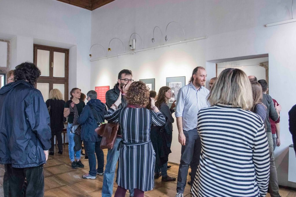Inaugurazione della mostra Drawjob allo Studio d'arte Andromeda di Trento