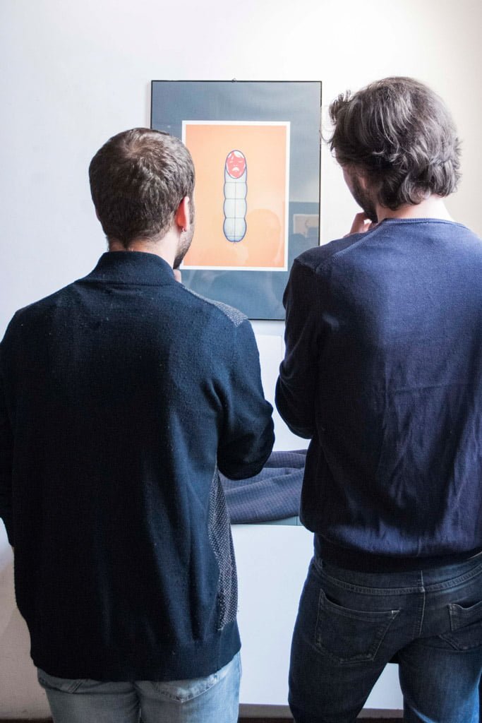 Inaugurazione della mostra Drawjob allo Studio d'arte Andromeda di Trento