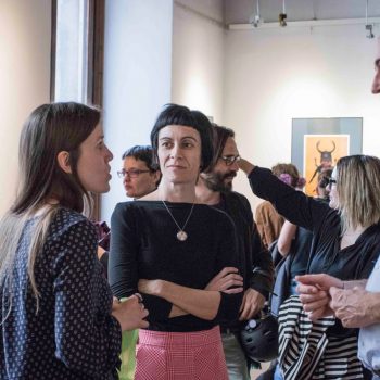 Inaugurazione della mostra Drawjob allo Studio d'arte Andromeda di Trento