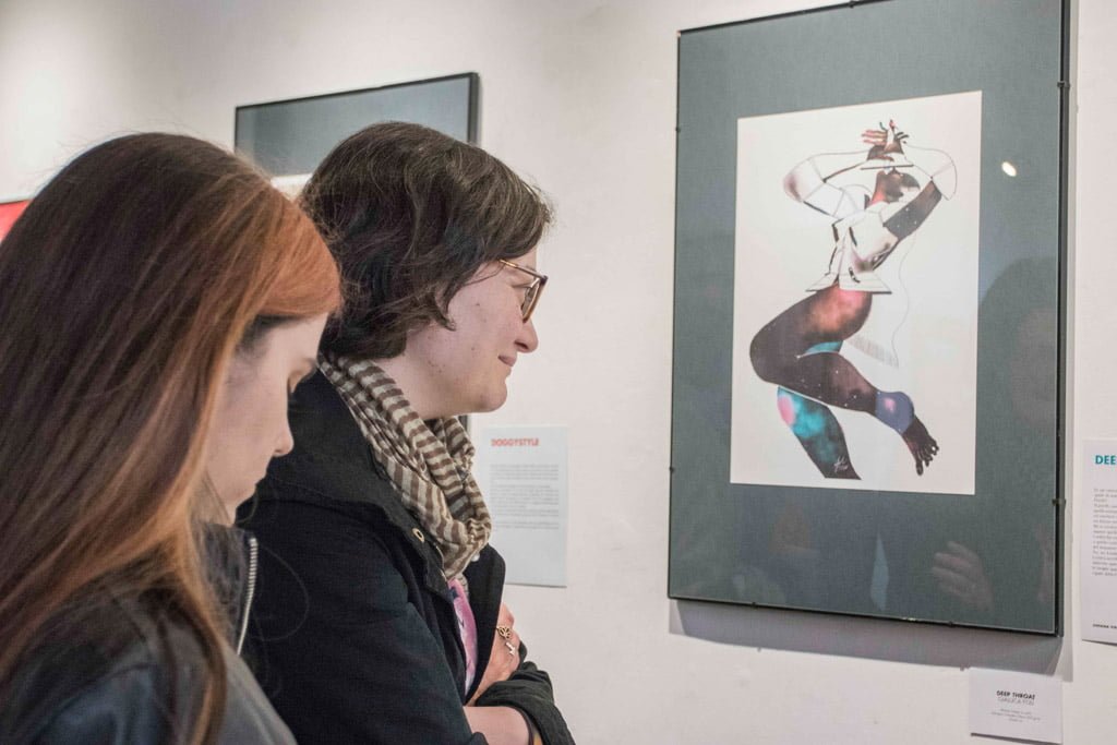 Inaugurazione della mostra Drawjob allo Studio d'arte Andromeda di Trento