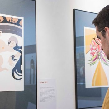 Inaugurazione della mostra Drawjob allo Studio d'arte Andromeda di Trento