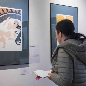 Inaugurazione della mostra Drawjob allo Studio d'arte Andromeda di Trento