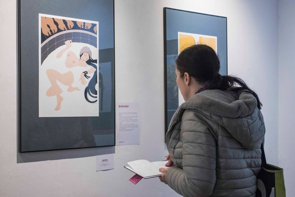 Inaugurazione della mostra Drawjob allo Studio d'arte Andromeda di Trento
