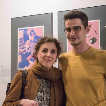 Inaugurazione della mostra Drawjob allo Studio d'arte Andromeda di Trento