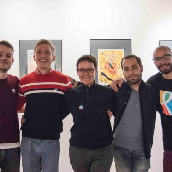 Inaugurazione della mostra Drawjob allo Studio d'arte Andromeda di Trento