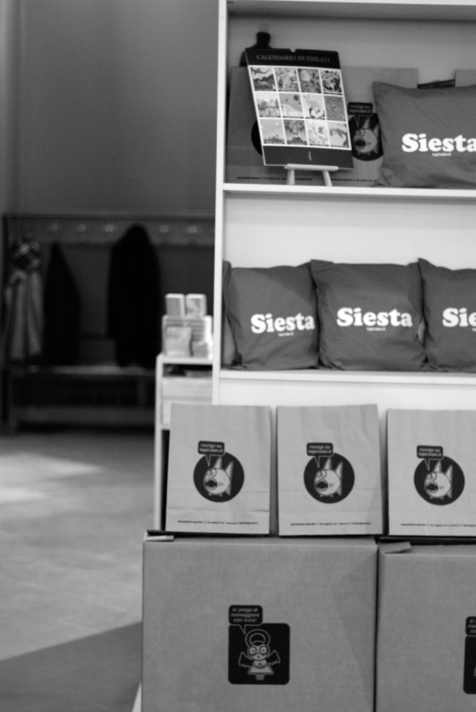 Inaugurazione Siesta ed Elogio della pigrizia di Guido Scarabottolo