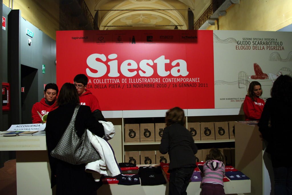 Inaugurazione Siesta ed Elogio della pigrizia di Guido Scarabottolo