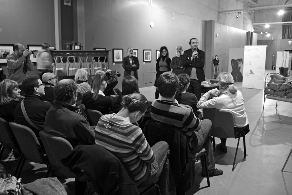 Inaugurazione Siesta ed Elogio della pigrizia di Guido Scarabottolo