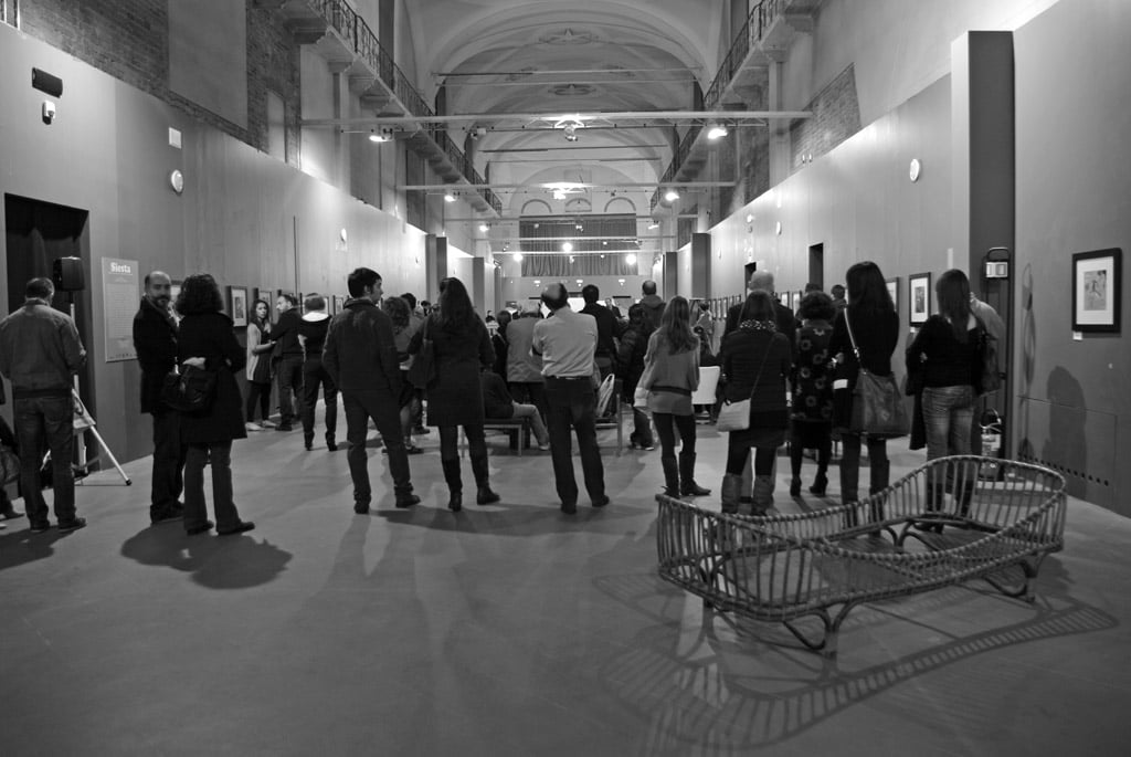 Inaugurazione Siesta ed Elogio della pigrizia di Guido Scarabottolo