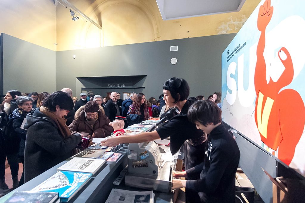 Inaugurazione mostra Super con Bruno Bozzetto
