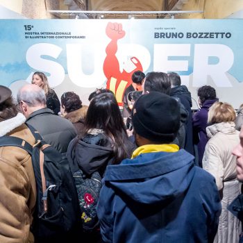 Inaugurazione mostra Super con Bruno Bozzetto