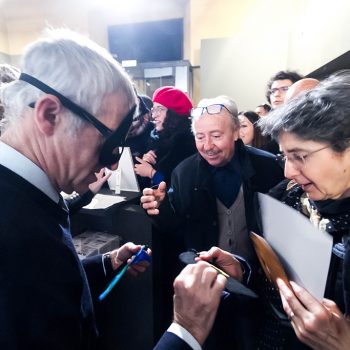 Inaugurazione mostra Super con Bruno Bozzetto