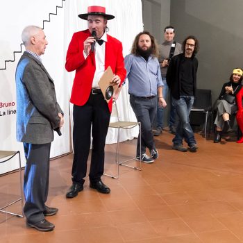 Inaugurazione mostra Super con Bruno Bozzetto