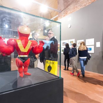 Inaugurazione mostra Super con Bruno Bozzetto