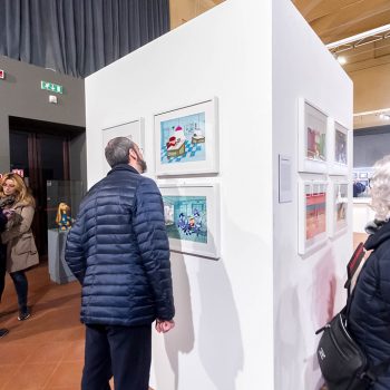 Inaugurazione mostra Super con Bruno Bozzetto