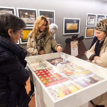 Inaugurazione mostra Super con Bruno Bozzetto