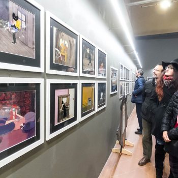 Inaugurazione mostra Super con Bruno Bozzetto