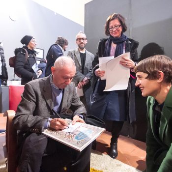 Inaugurazione mostra Super con Bruno Bozzetto