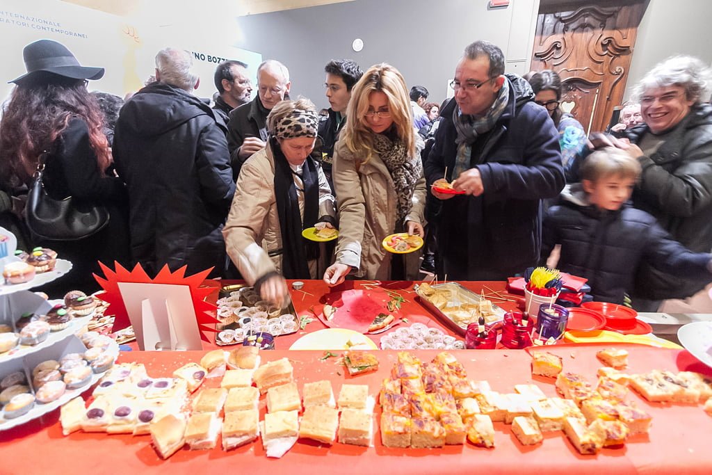 Inaugurazione mostra Super con Bruno Bozzetto