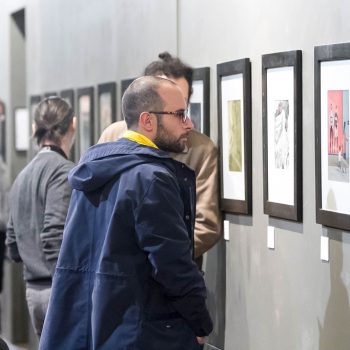 Inaugurazione mostra Super con Bruno Bozzetto