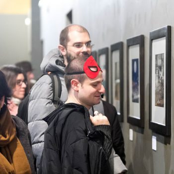 Inaugurazione mostra Super con Bruno Bozzetto