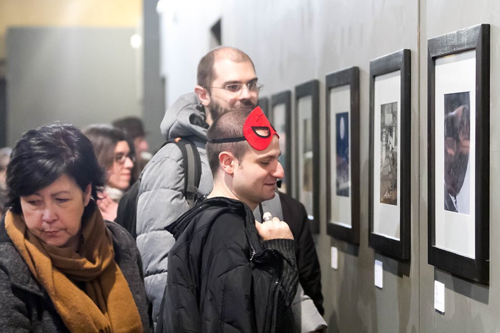 Inaugurazione mostra Super con Bruno Bozzetto