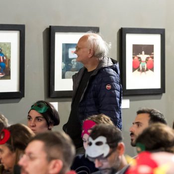 Inaugurazione mostra Super con Bruno Bozzetto