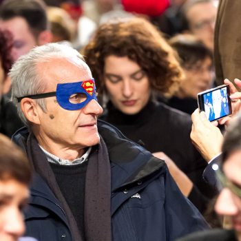 Inaugurazione mostra Super con Bruno Bozzetto