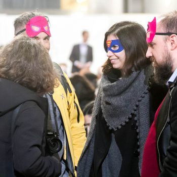 Inaugurazione mostra Super con Bruno Bozzetto