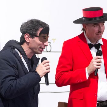 Inaugurazione mostra Super con Bruno Bozzetto