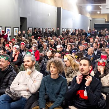 Inaugurazione mostra Super con Bruno Bozzetto
