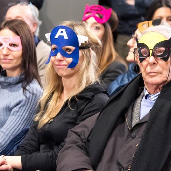 Inaugurazione mostra Super con Bruno Bozzetto