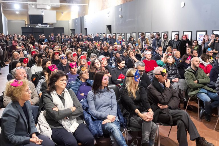 Inaugurazione mostra Super con Bruno Bozzetto