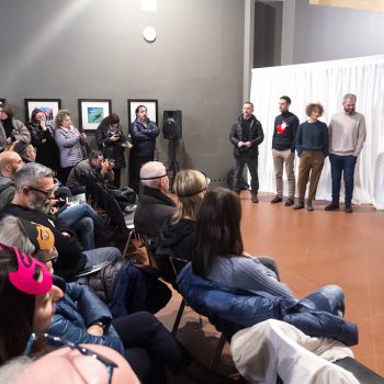 Inaugurazione mostra Super con Bruno Bozzetto