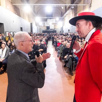 Inaugurazione mostra Super con Bruno Bozzetto