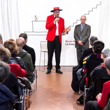 Inaugurazione mostra Super con Bruno Bozzetto