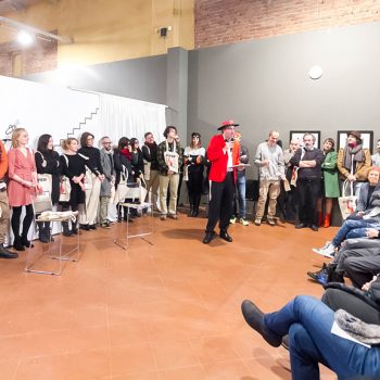 Inaugurazione mostra Super con Bruno Bozzetto