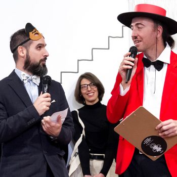 Inaugurazione mostra Super con Bruno Bozzetto
