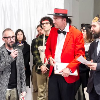 Inaugurazione mostra Super con Bruno Bozzetto