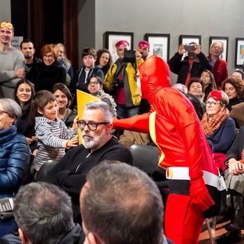 Inaugurazione mostra Super con Bruno Bozzetto