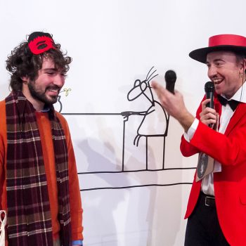 Inaugurazione mostra Super con Bruno Bozzetto