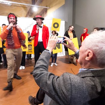 Inaugurazione mostra Super con Bruno Bozzetto