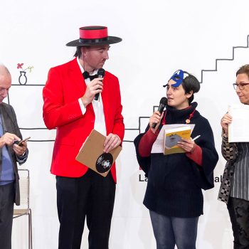 Inaugurazione mostra Super con Bruno Bozzetto