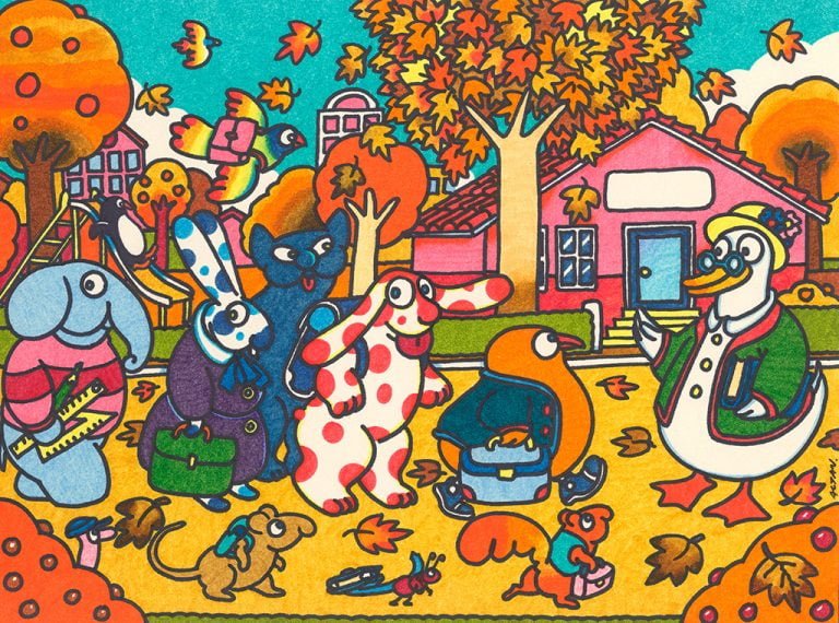 Pimpa - Autunno - Illustrazione di Altan