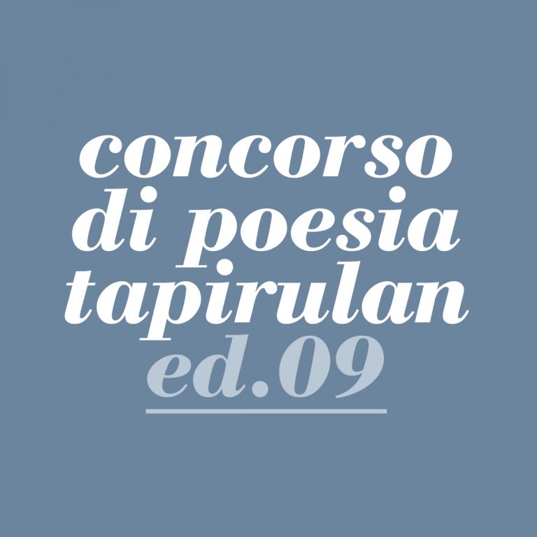 Concorso di poesia Tapirulan - Nona edizione